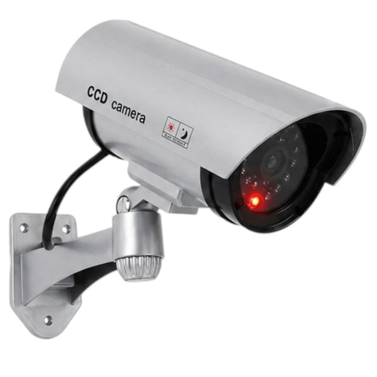 Cámara Falsa De Vigilancia Muy Realista Con Luz LED Disuasiva