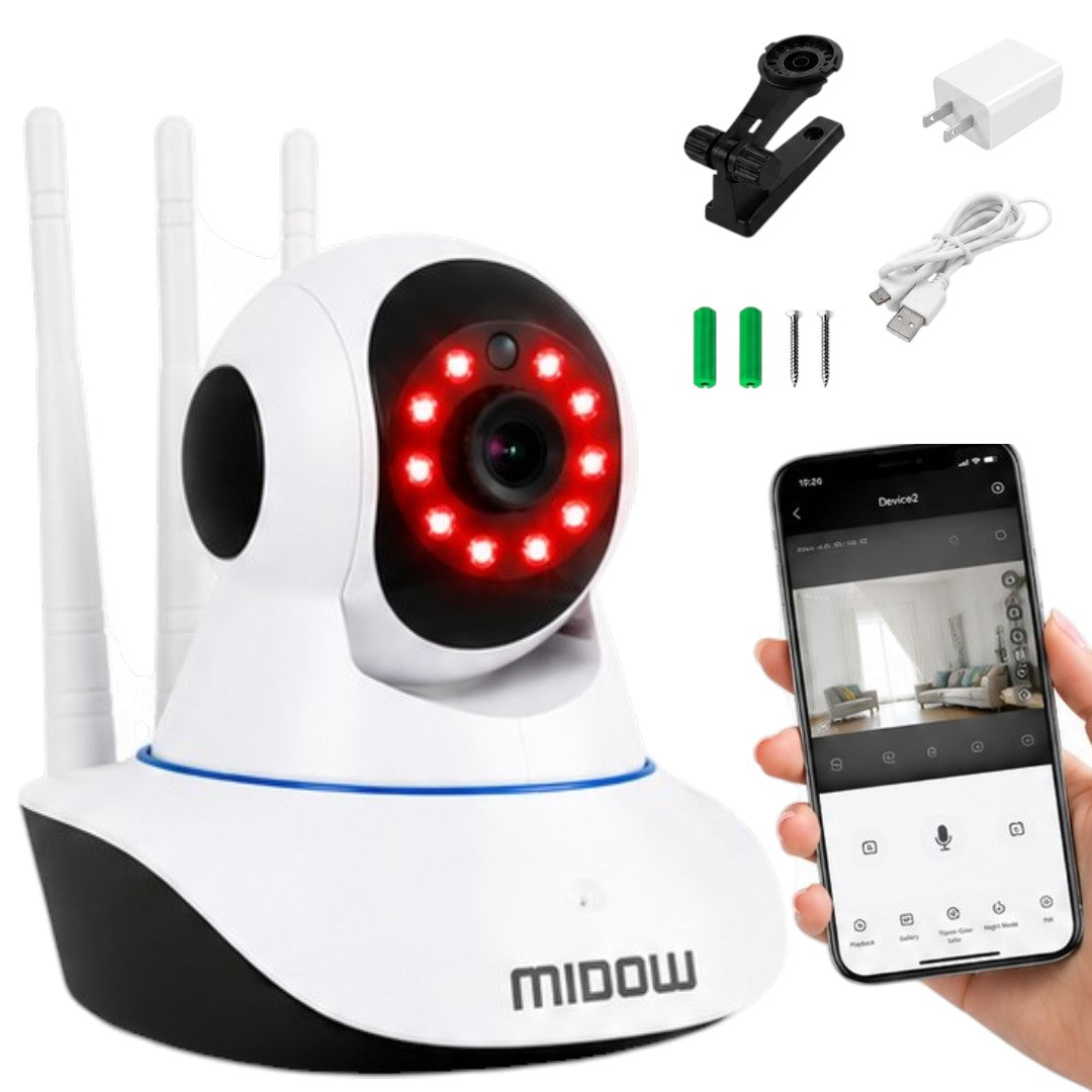 Cámara Seguridad App V380Pro Domo WiFi Inalámbrica HD Con Base