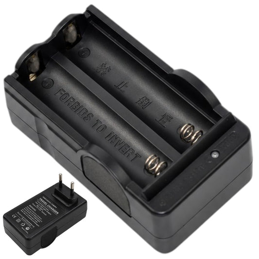 Cargador 2 Baterias Recargables A 220v 18650 18490 18350 17670