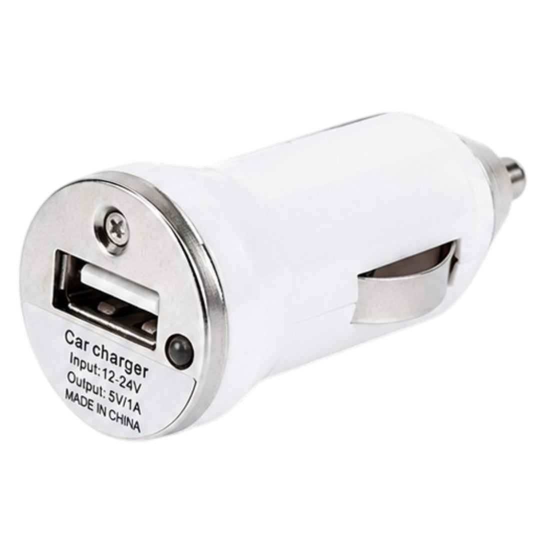 Cargador De Auto Para Celular USB 1A Económico