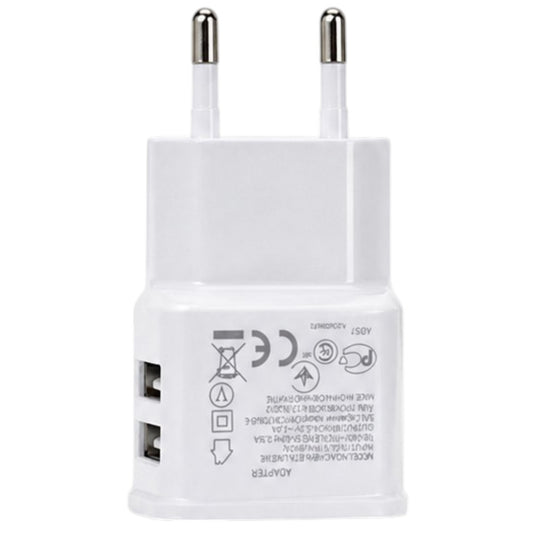 Cargador Doble 2 USB Pared Ficha 2A Celular