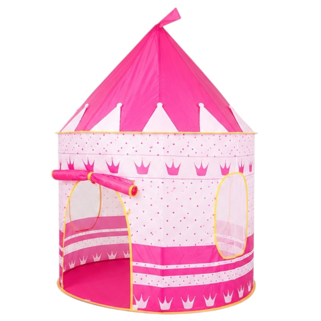 Carpa Castillo De Juegos Infantil Plegable Fácil Armado Rosado