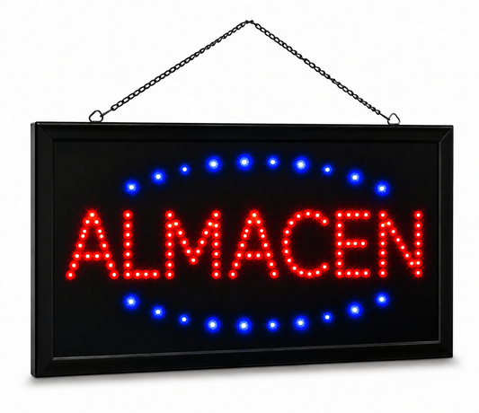 Cartel ALMACEN Led Panel Luminoso Luz Letrero Promocional 220v