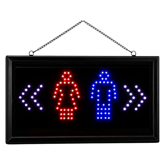 Cartel BAÑOS Led Panel Luminoso Luz Letrero Promocional 220v