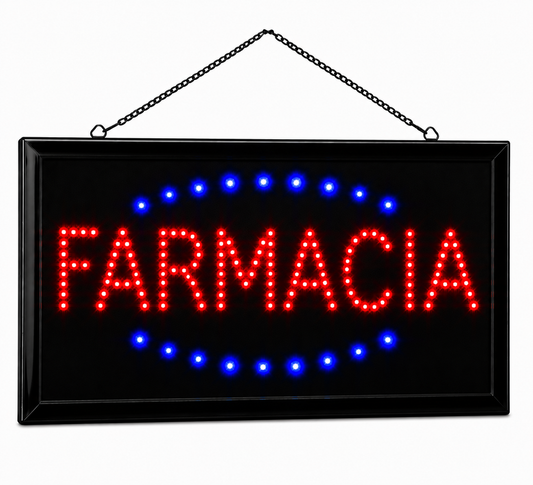 Cartel FARMACIA Led Panel Luminoso Luz Letrero Promocional 220v
