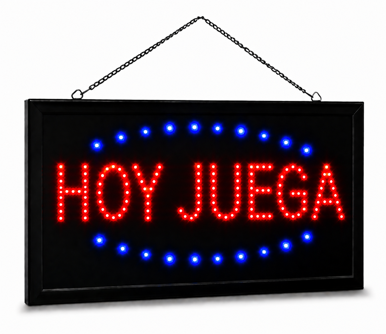 Cartel HOY JUEGA Led Panel Luminoso Luz Letrero Promocional 220v