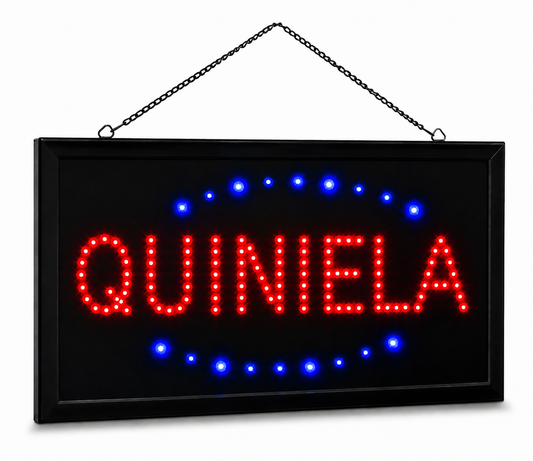 Cartel QUINIELA Led Panel Luminoso Luz Letrero Promocional 220v