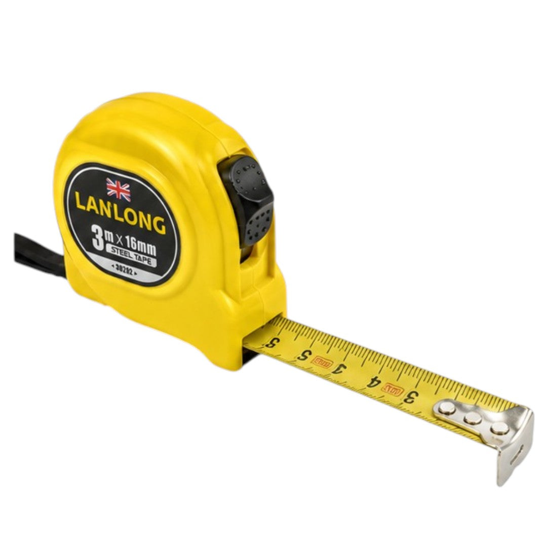 Cinta Métrica Retráctil 3m Con Freno Automático 1,6cm