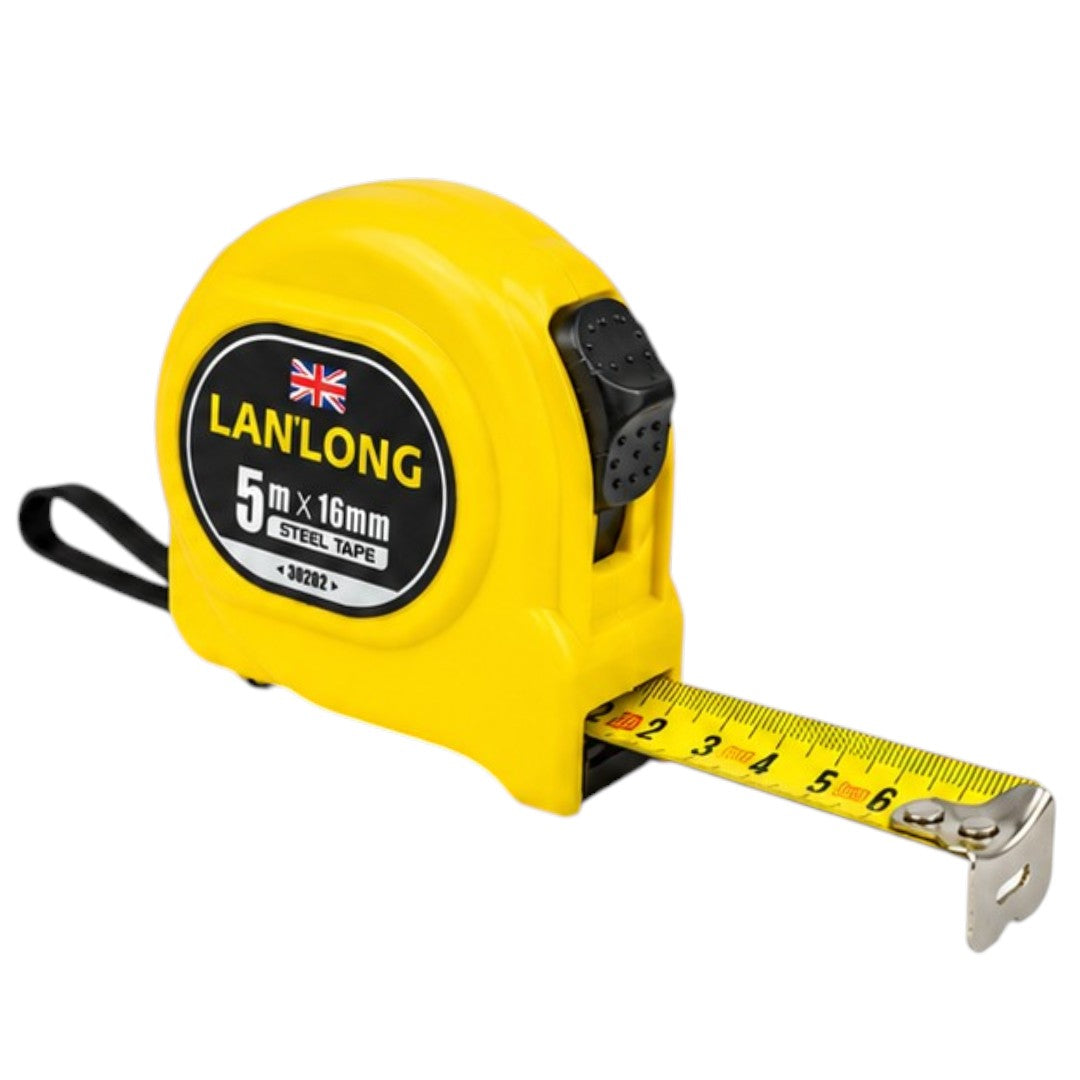 Cinta Métrica Retráctil 5m Con Freno Automático 1,6cm