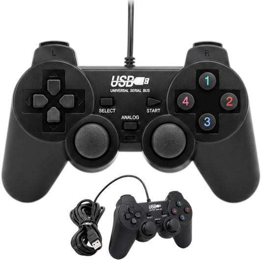 Control Para PC USB Analógico 14 Botones Compatible Joystick Mando
