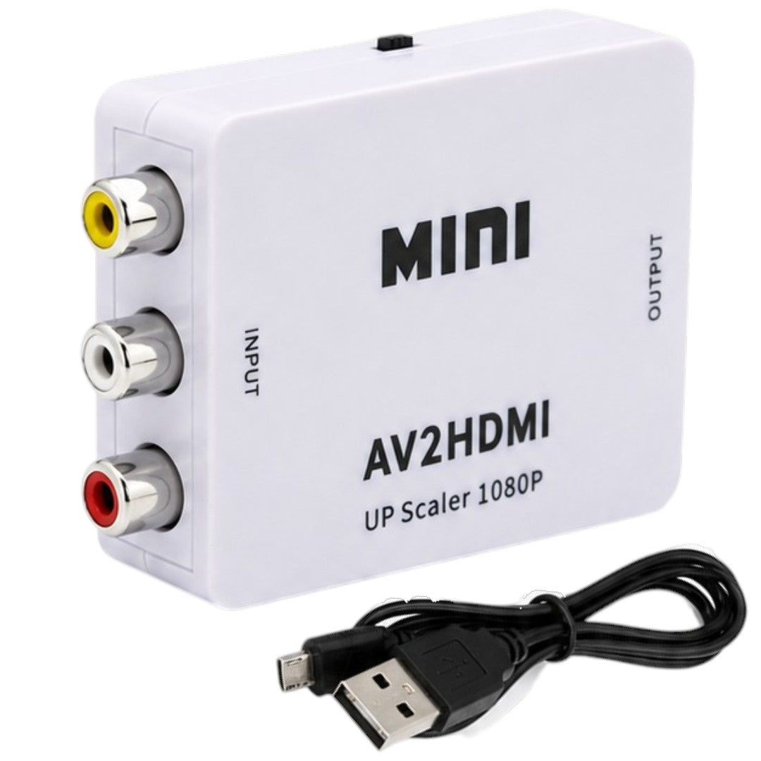 Convertidor 3 Rca A Hdmi Activo Analógico A Digital Adaptador