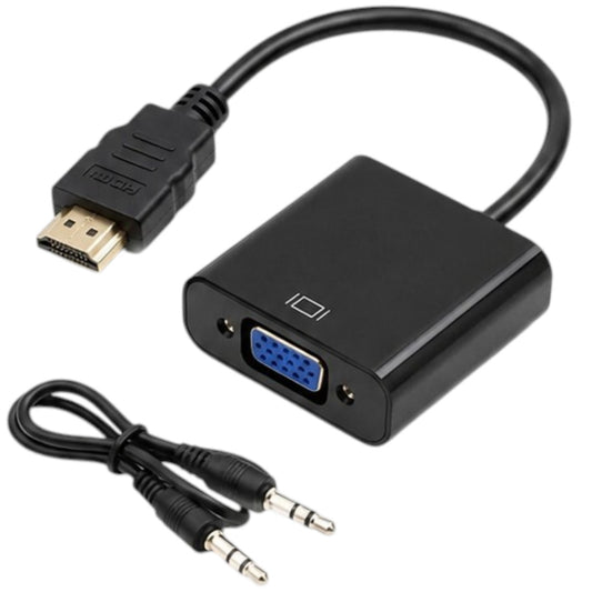 Convertidor Activo HDMI A VGA Con Salida De Audio Auxiliar 3.5mm