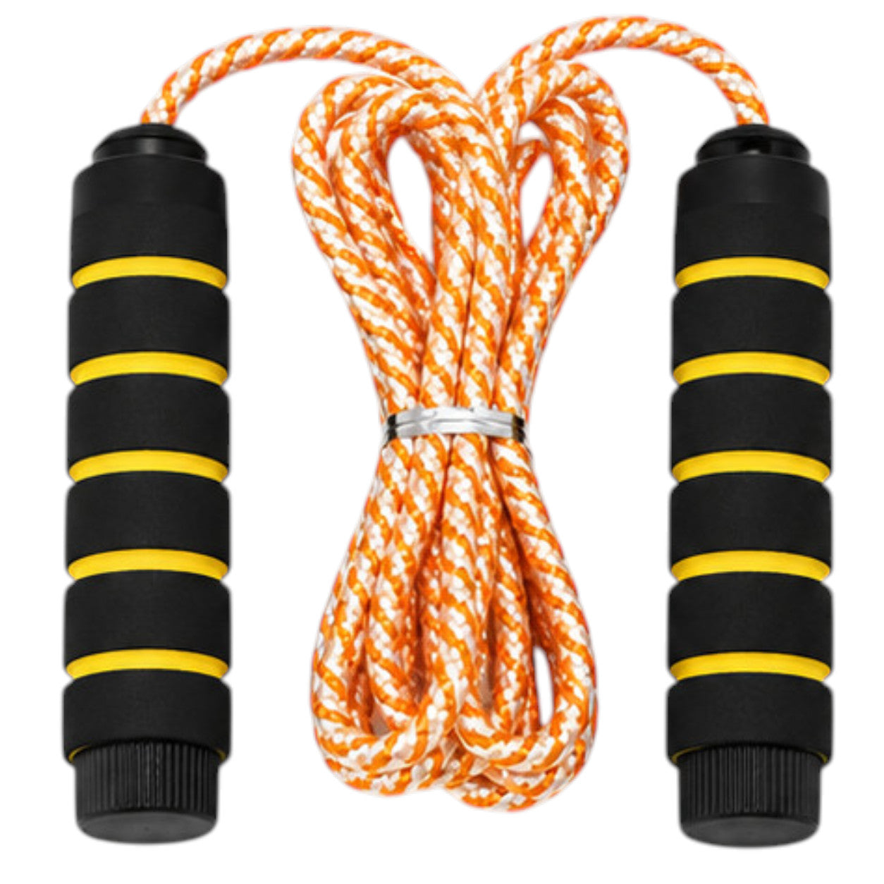 Cuerda Para Saltar Entrenamiento Fitness 2.80m Trenzada Amarilla