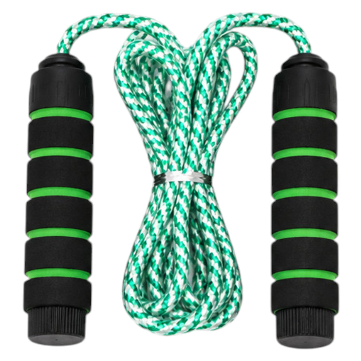 Cuerda Para Saltar Entrenamiento Fitness 2.80m Trenzada Verde