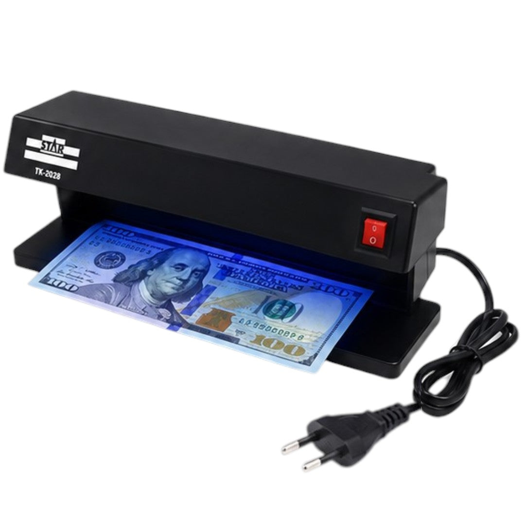 Detector De Billetes Falsos UV 2 Tubos Profesional 27cm 220V