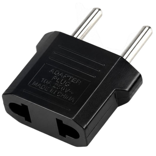 Ficha Chata A Redonda Adaptador Americano Enchufe Corriente 220v