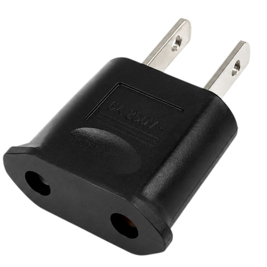 Ficha Redonda A Chata Adaptador Americano Enchufe Corriente 220v