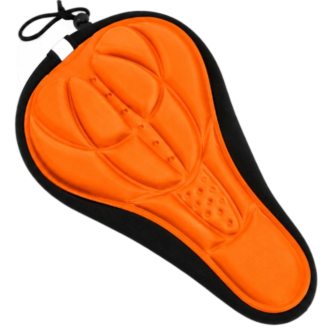 Funda Cubre Asiento Para Bicicleta Deportiva Con Gel Forro Naranja