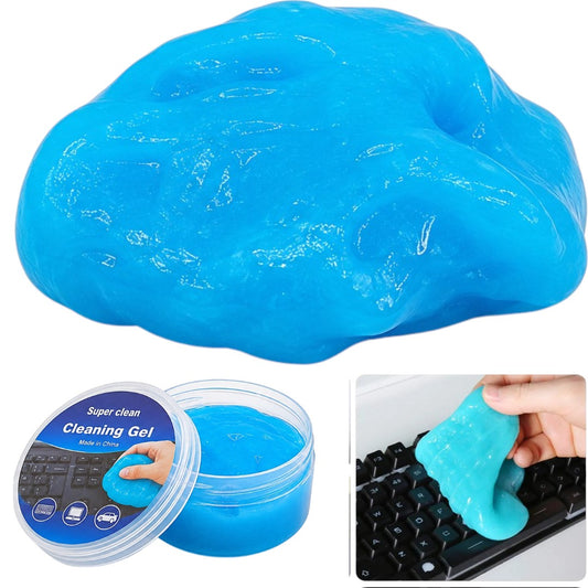 Gel Limpiador Slime Azul Para Teclado Auto Notebook Pote 200g