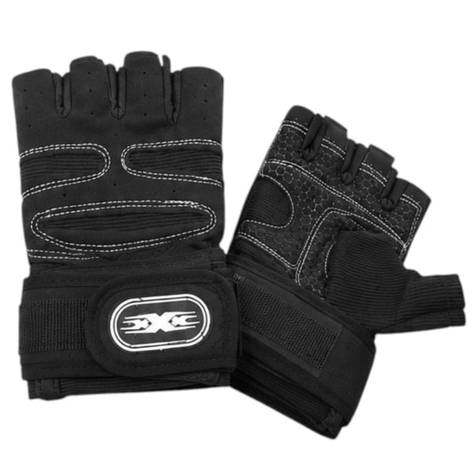 Guantes Fitness Unisex Para Ejercicio Musculación Y Pesas Negro XL