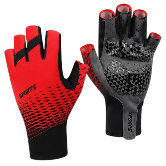 Guantes Para Bicicleta Ciclismo Confort Antideslizantes Par Rojo