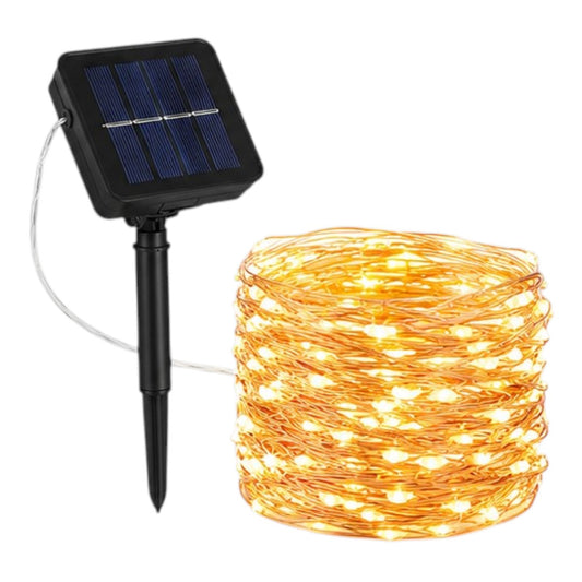 Guirnalda Solar LED 20 Metros IP65 Fiesta Jardín Decoración