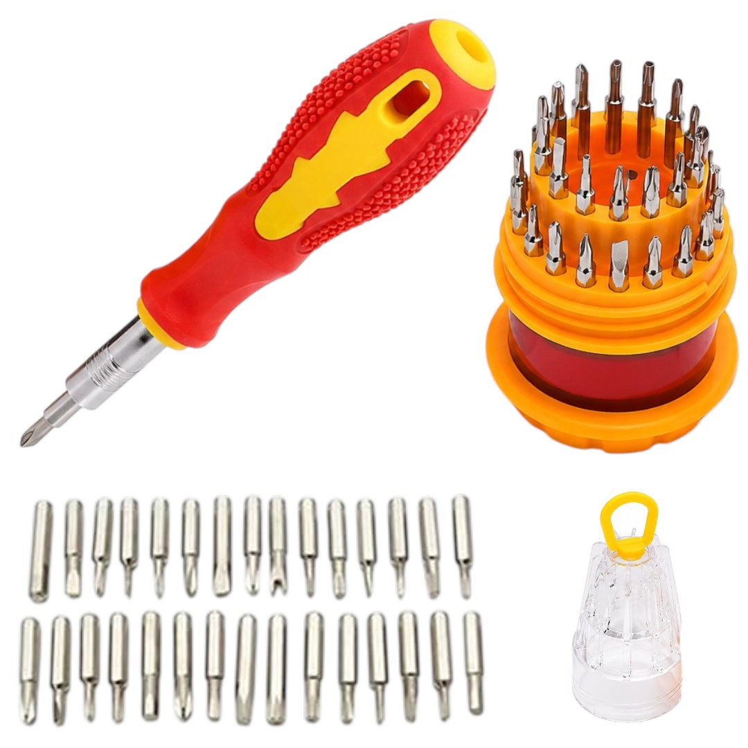 Kit Destornillador 31 En 1 Torx Philips Hexagonal Universal