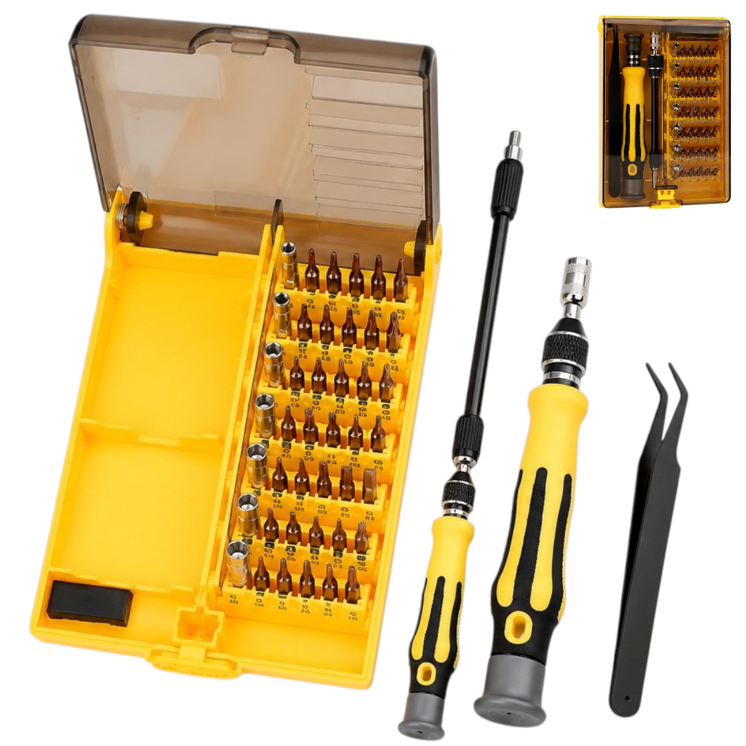 Kit Destornillador 45 En 1 Torx Philips Hexagonal Universal