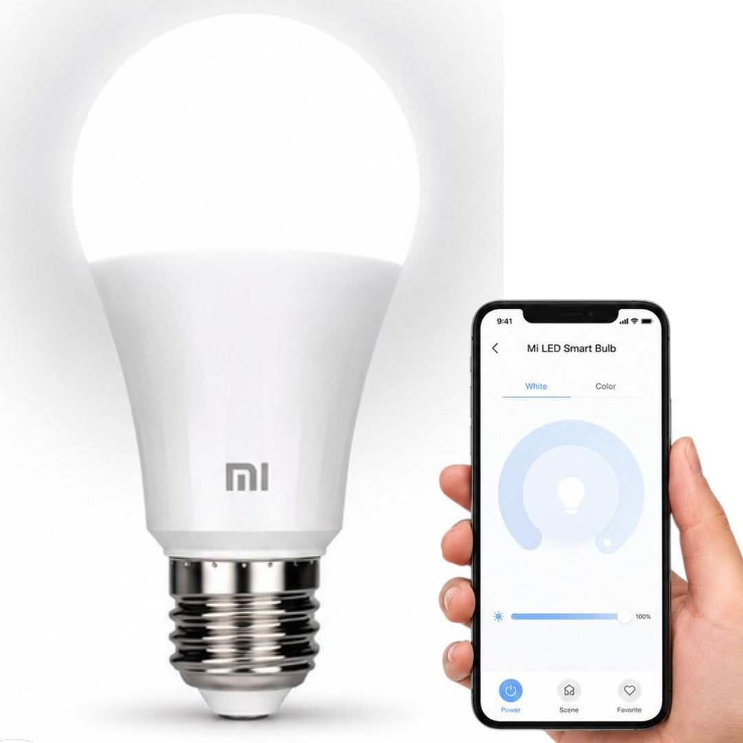 Lámpara Con App Xiaomi WiFi LED 6500K Luz Fría E27 Bombilla