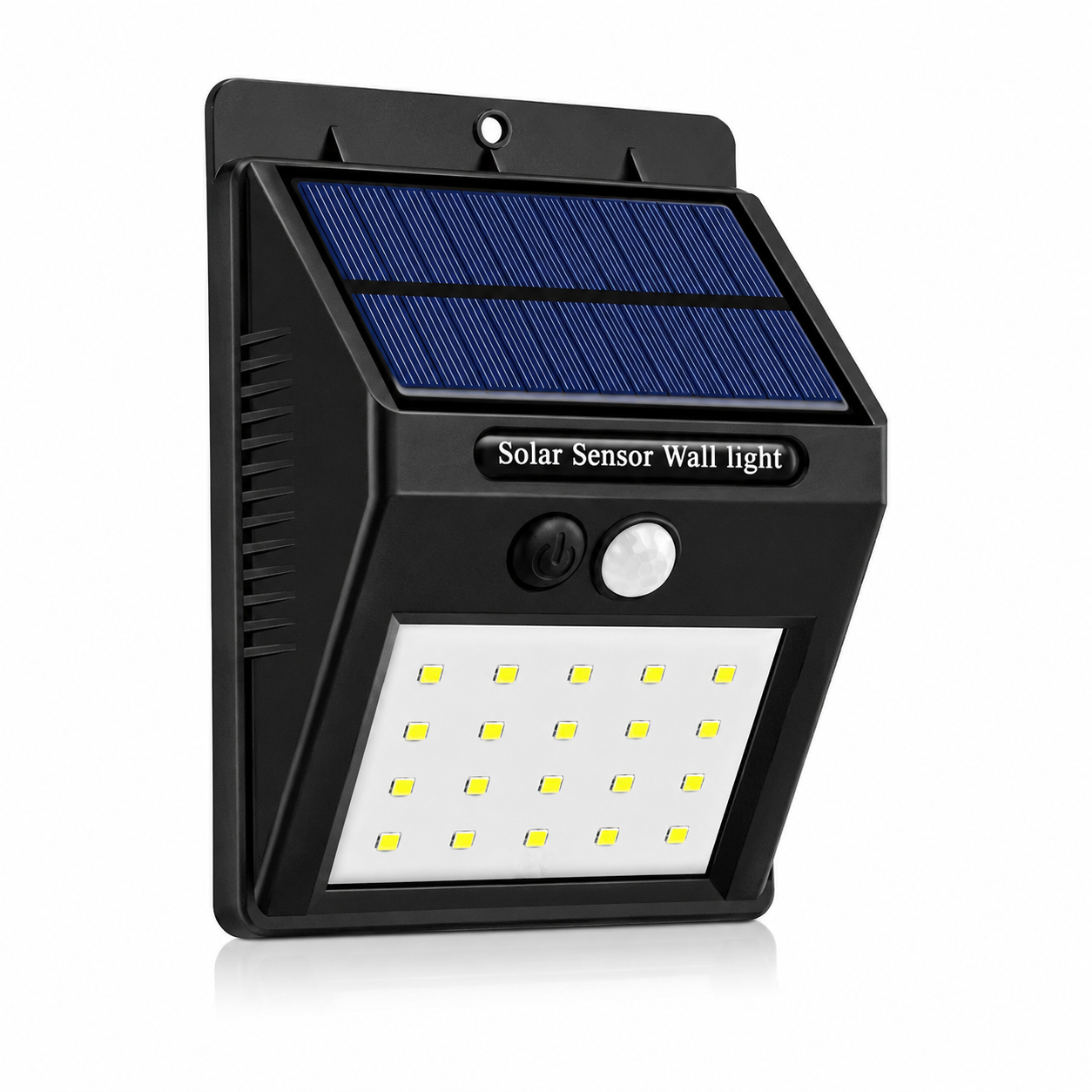 Lámpara Solar 20 Led Exterior Farol Foco con Movimiento Automático