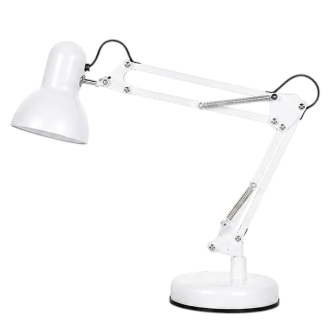 Lámpara Tipo Pixar Articulada Para Escritorio Y Oficina Metal Blanco