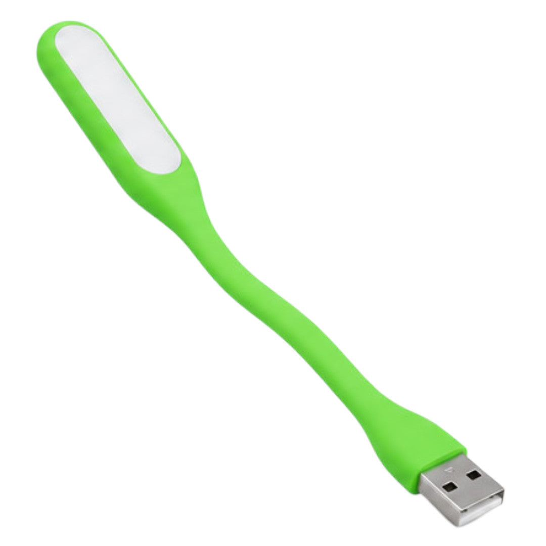 Luz Usb Pc Laptop Led Lámpara Portátil Flexible Linterna Verde