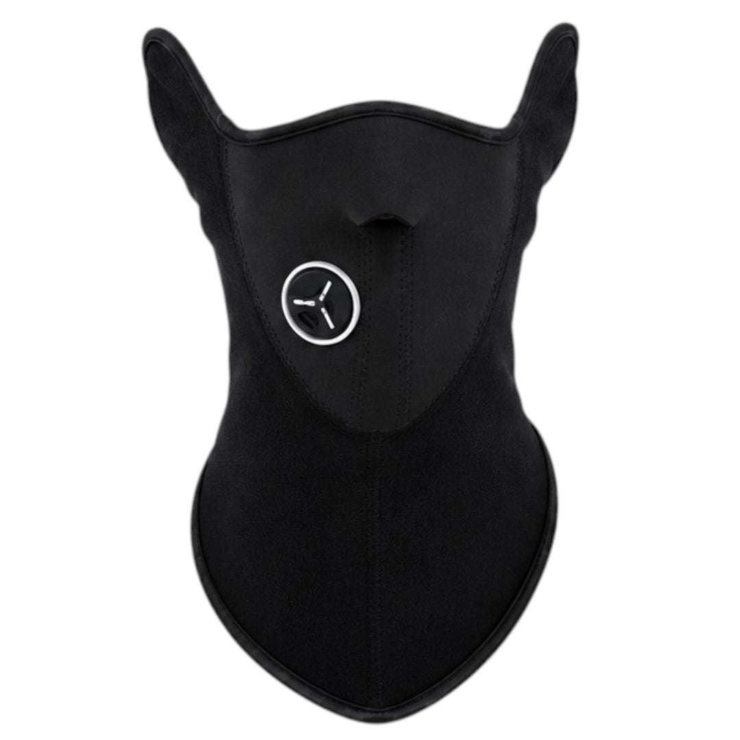 Máscara Térmica Neopreno Moto Bici Polar Protección Facial Negro