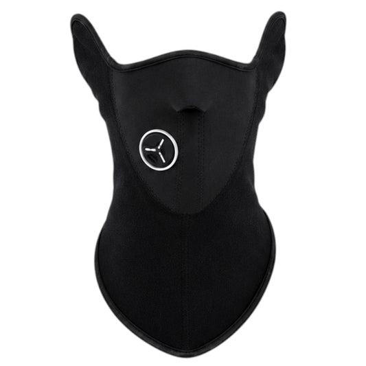 Máscara Térmica Neopreno Moto Bici Polar Protección Facial Negro