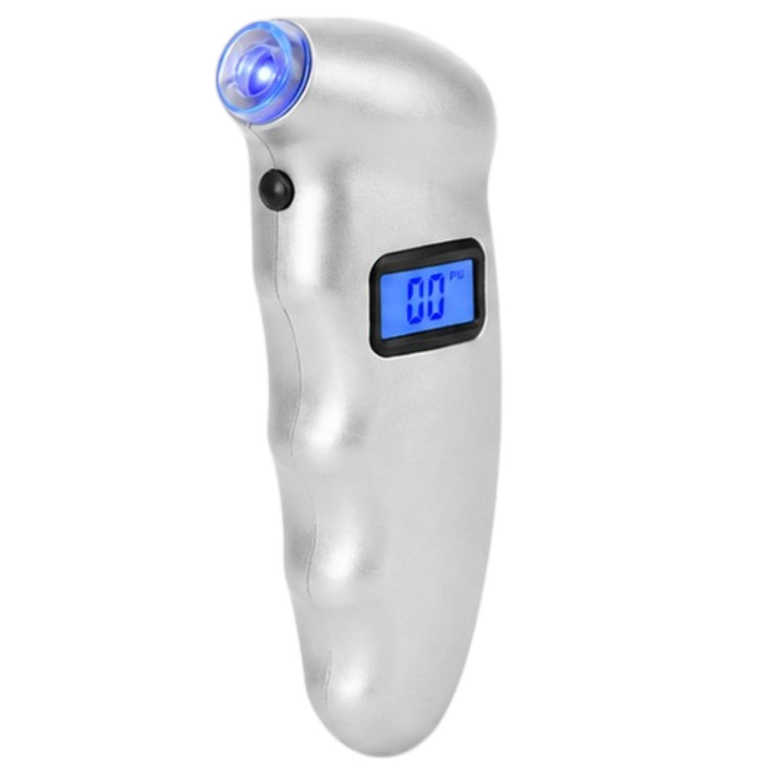 Medidor De Presión Neumáticos Bici Auto Moto Digital Psi Bar Gris
