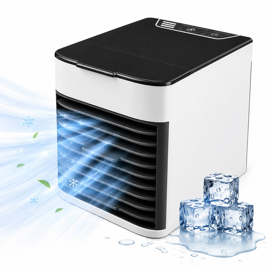 Mini Aire Acondicionado Frío Carga Usb Con Portátil Agua Humidificador
