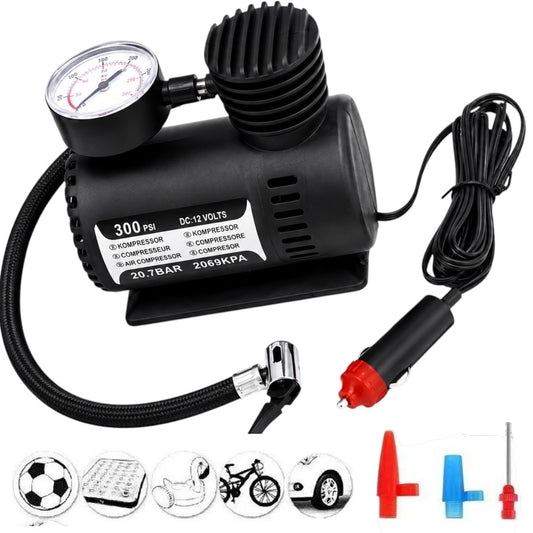 Mini Compresor De Aire Para Vehículo Toma 12v Portátil 300psi