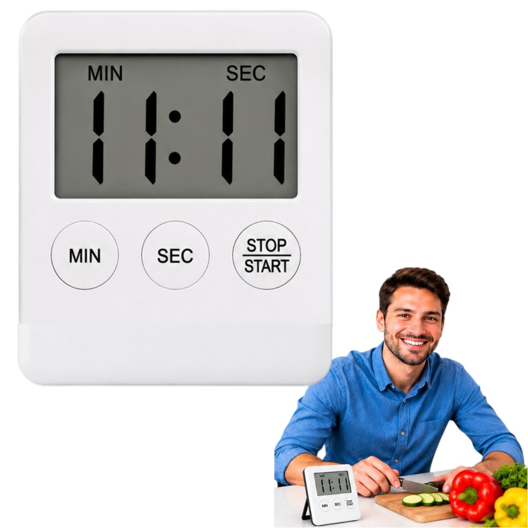 Mini Temporizador Cocina Timer Digital Magnético Con Alarma