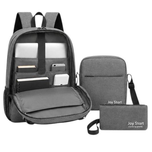 Mochila Ejecutiva Notebook Con Bolso Y Necessaire 3 Piezas