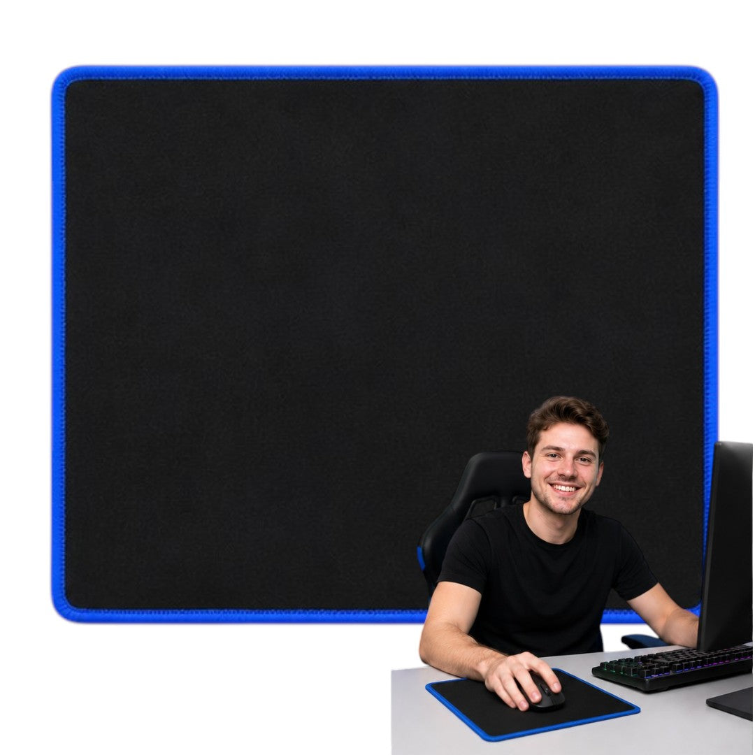 Mouse Pad Cuadrado 24x21cm Alfombra Mousepad Ratón Gamer Azul