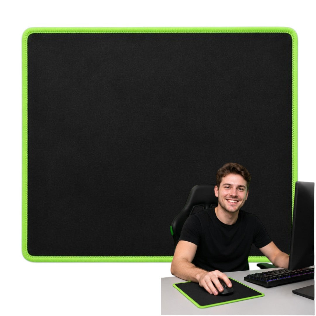 Mouse Pad Cuadrado 24x21cm Alfombra Mousepad Ratón Gamer Verde
