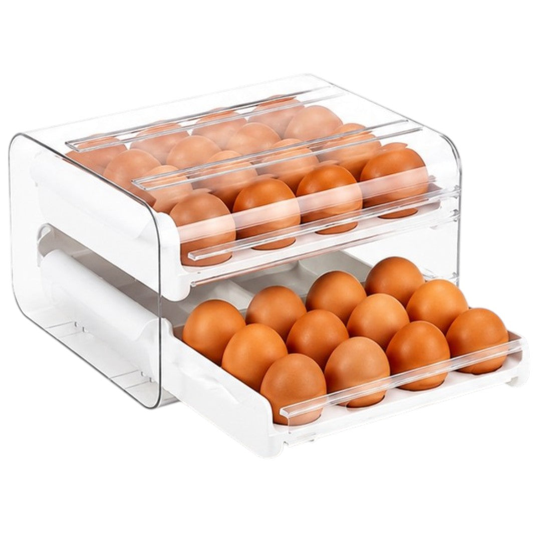 Organizador De 32 Huevos De 2 Niveles Huevera Cocina
