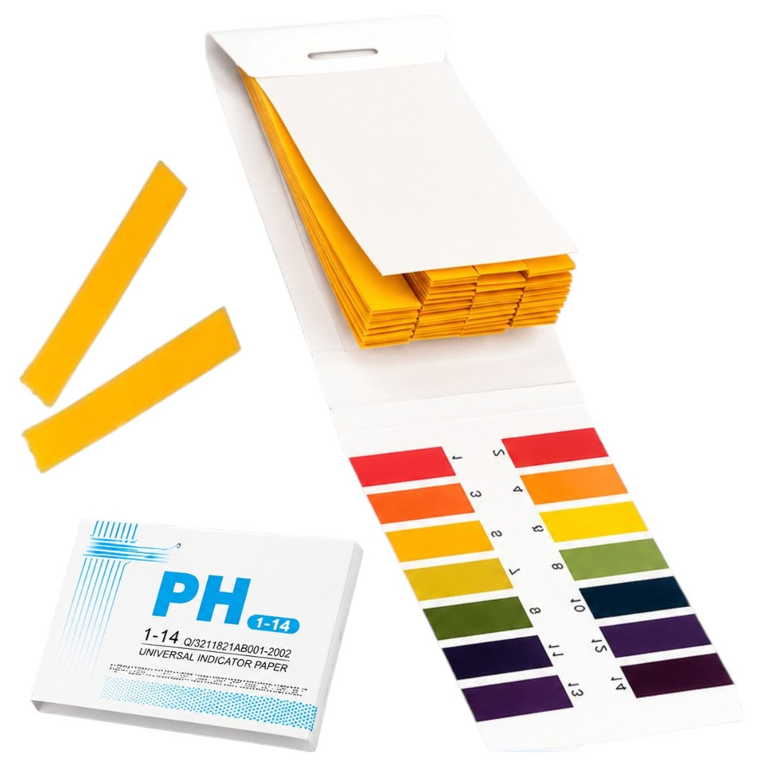 Pack 80 Tiras De Papel Para Medir Ph 1-14 F Medición Acidez Alcalinidad