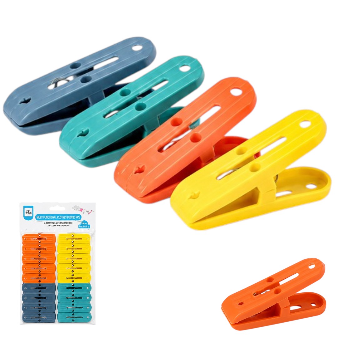 Pack x20 Palillos Para Ropa Plástico Sujetar Colgar Prendas
