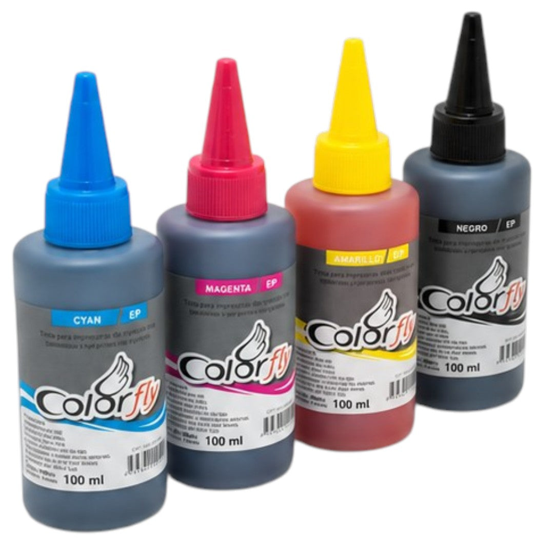 Pack x4 Tintas Para Sistema Continuo  Negro Magenta Cyan Amarillo