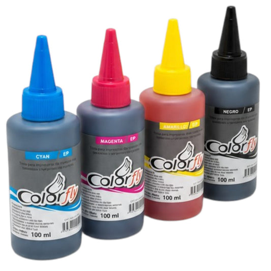 Pack x4 Tintas Para Sistema Continuo  Negro Magenta Cyan Amarillo