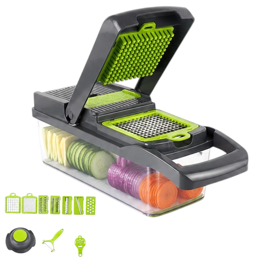 Picador Cortador Rebanador De Verduras 14 En 1 Manual