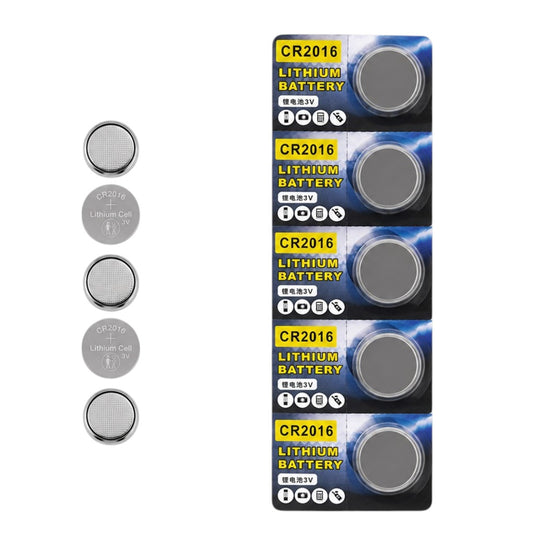 Pilas CR2016 x5 3V Tira Batería Botón Reloj Calculadoras