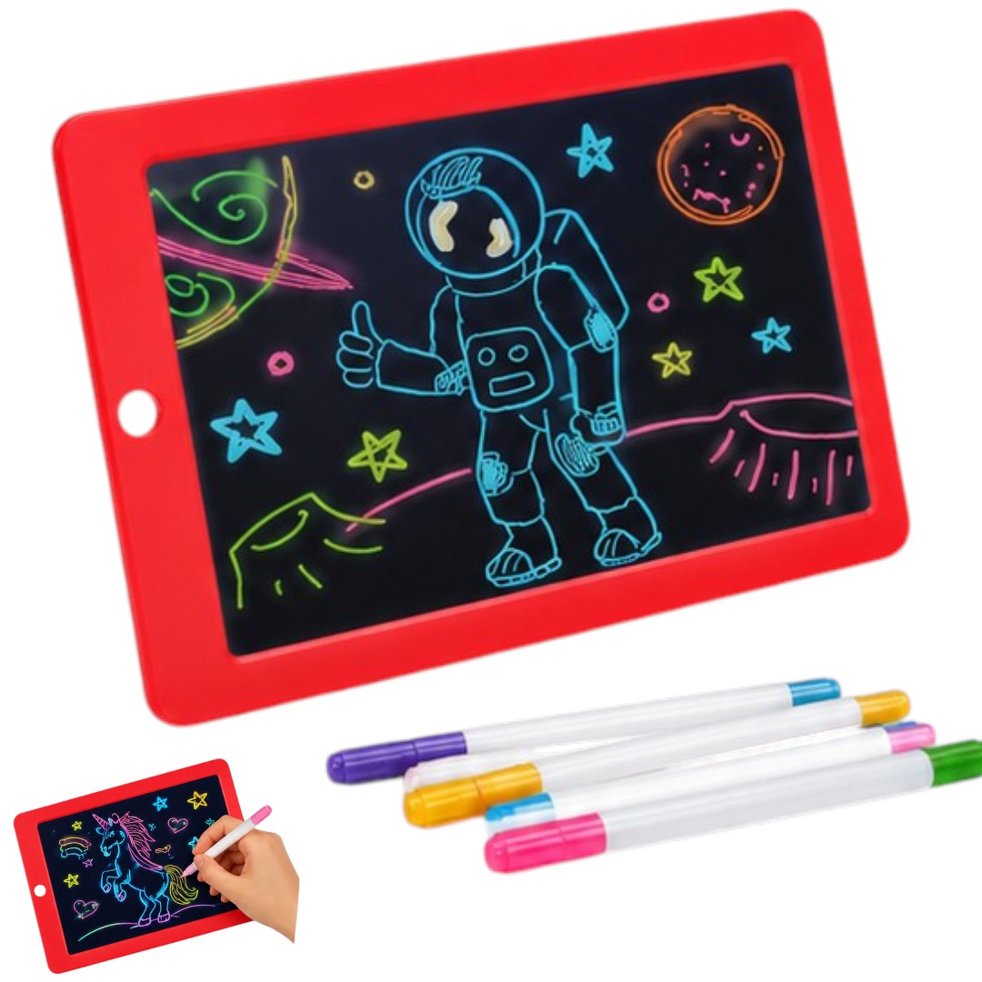 Pizarra Mágica 3D Para Niños Tablero De Dibujo Con Marcadores