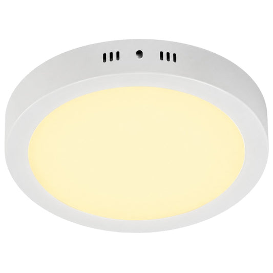 Plafón 18w Luz Amarilla 21cm Redondo Aluminio Led Panel Spot Aplique Foco